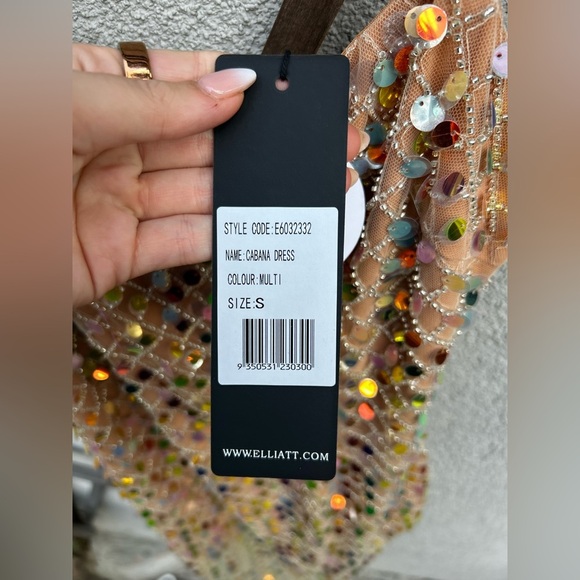 Elliatt Cabana Embellished Sequin Midi Dress in Multi New with Tags! - Picture 9 of 12